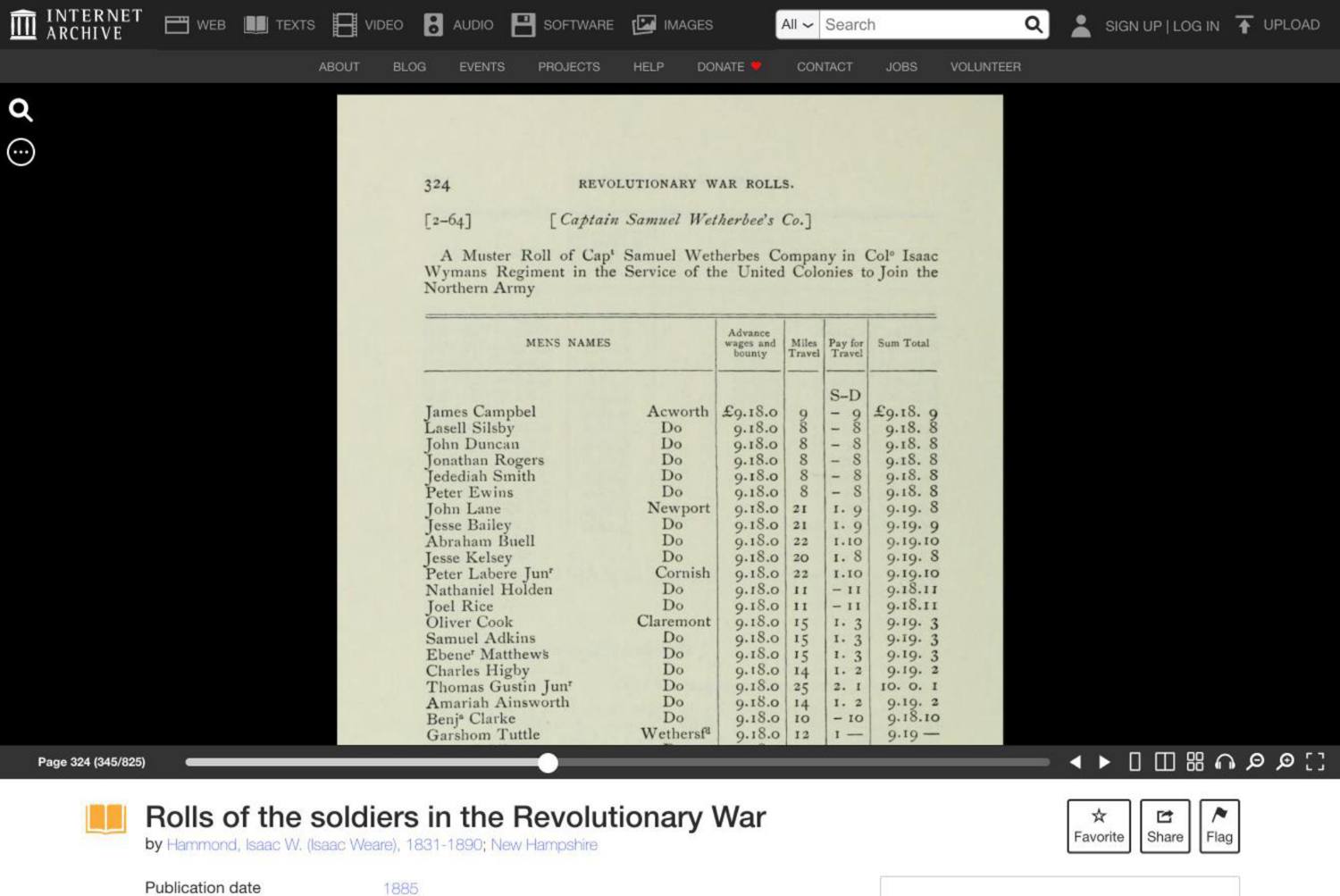 New Hampshire militia muster roll, 1776
