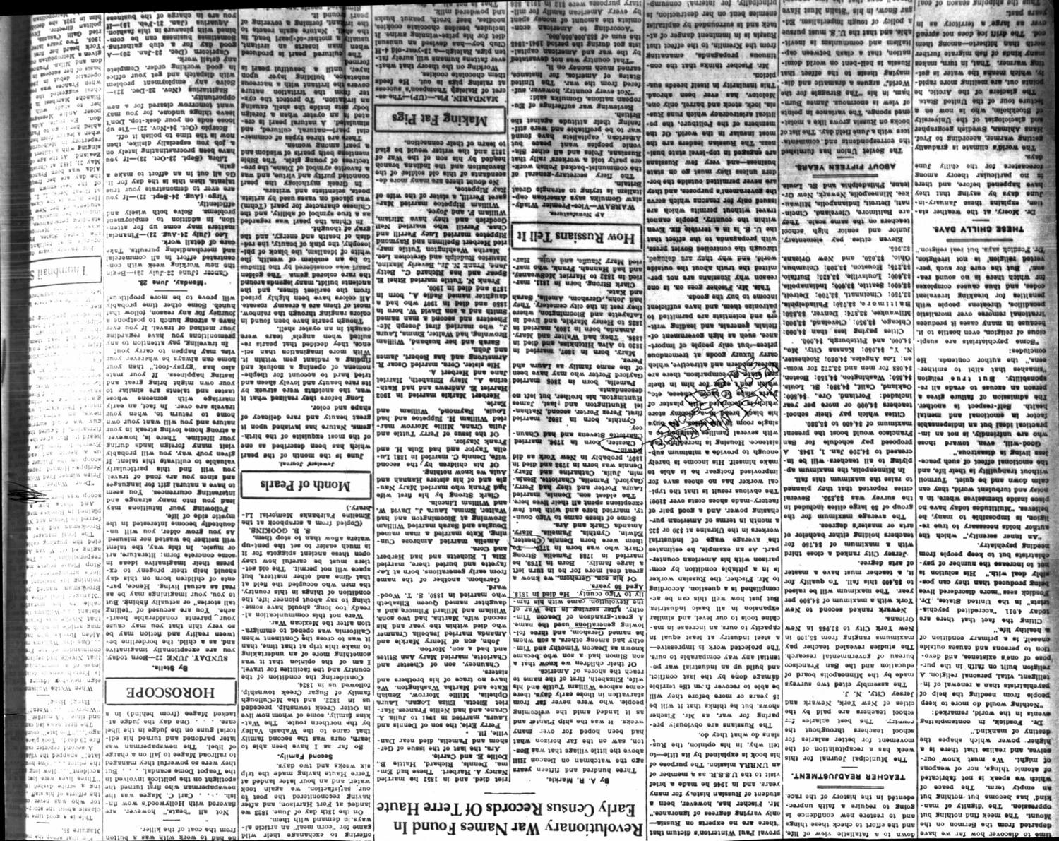 1947 newspaper column on the Tuttles