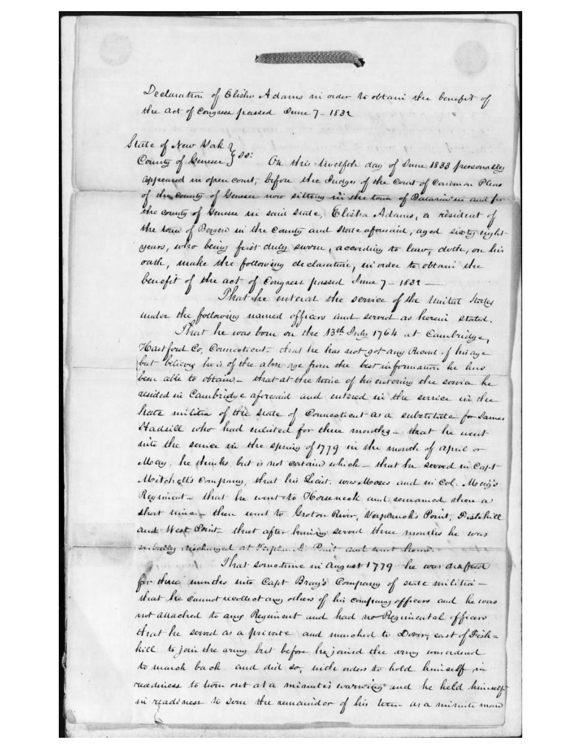evidence derived sar 52 pension r28 elisha adams names tuttles sons gershom and joseph p3