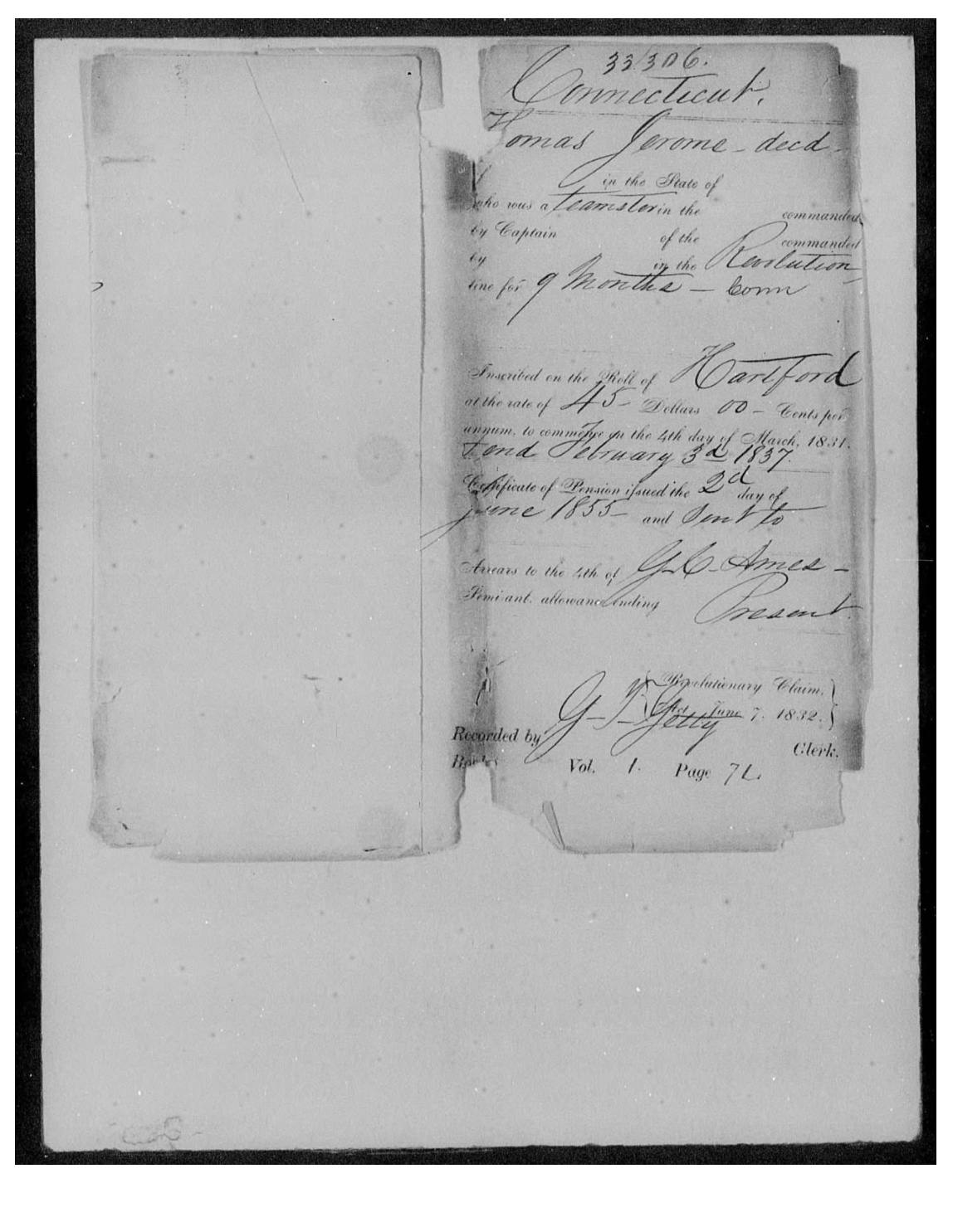 evidence derived sar 60 pension s17513 thomas jerome tuttle lived in bristol p2