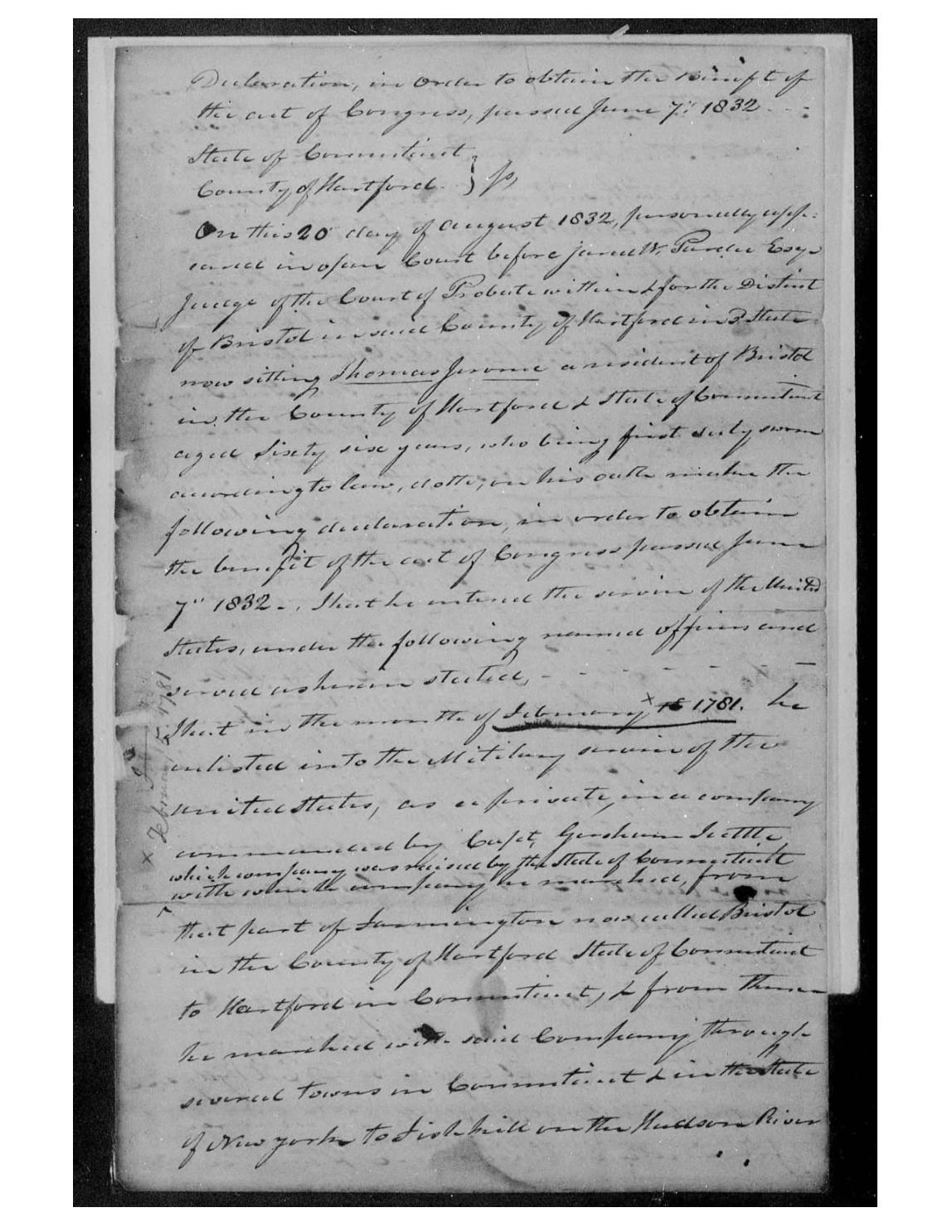 evidence derived sar 60 pension s17513 thomas jerome tuttle lived in bristol p3