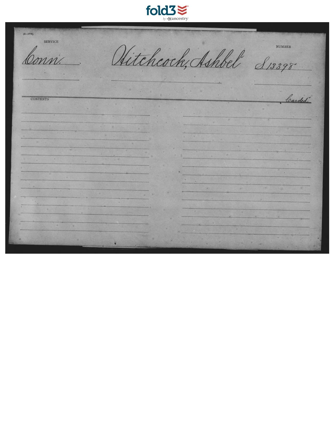 evidence derived sar 64 pension s13398 ashbel hitchcock commanded by capt tuttle p1