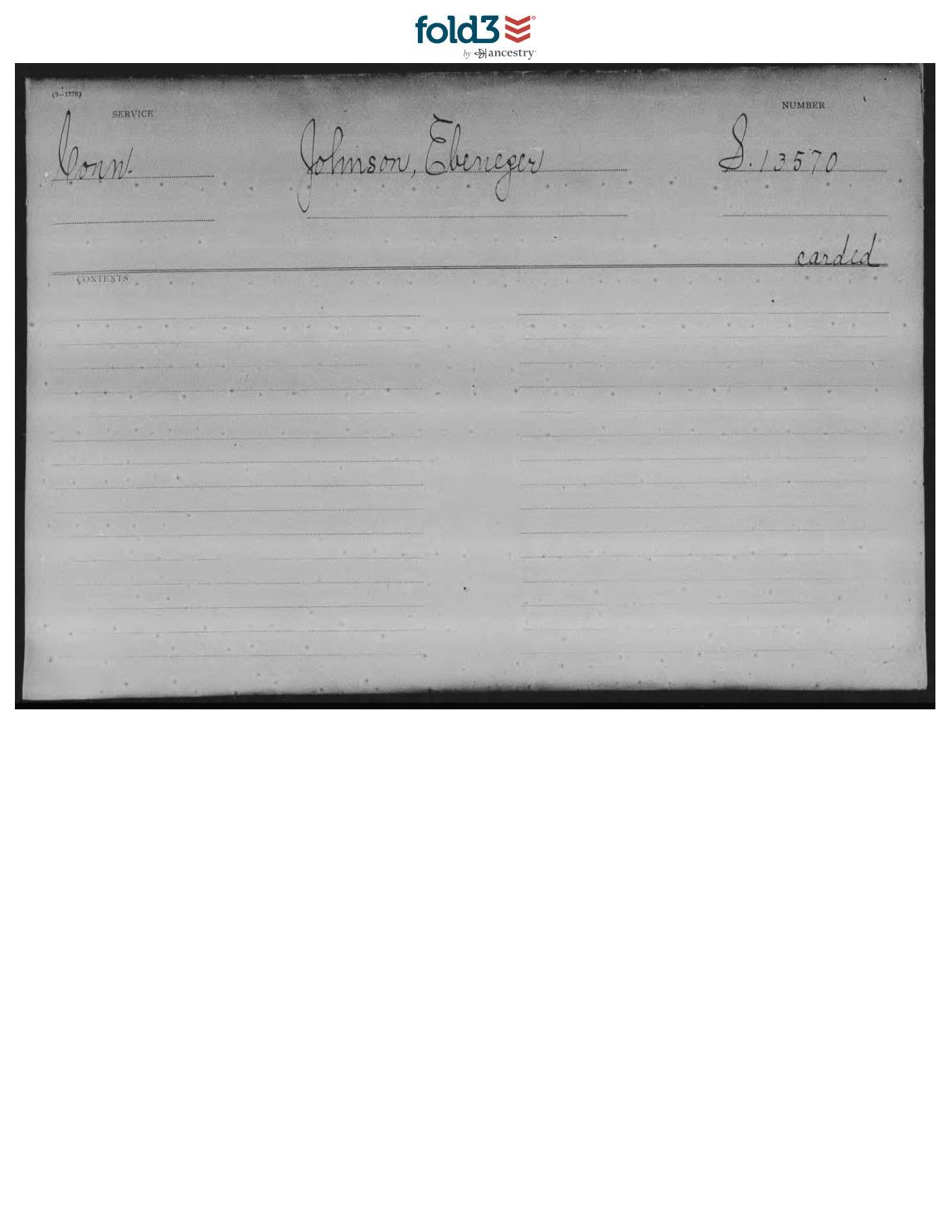 evidence derived sar 66 pension s13570 ebenezer johnson enlisted by capt tuttle p1