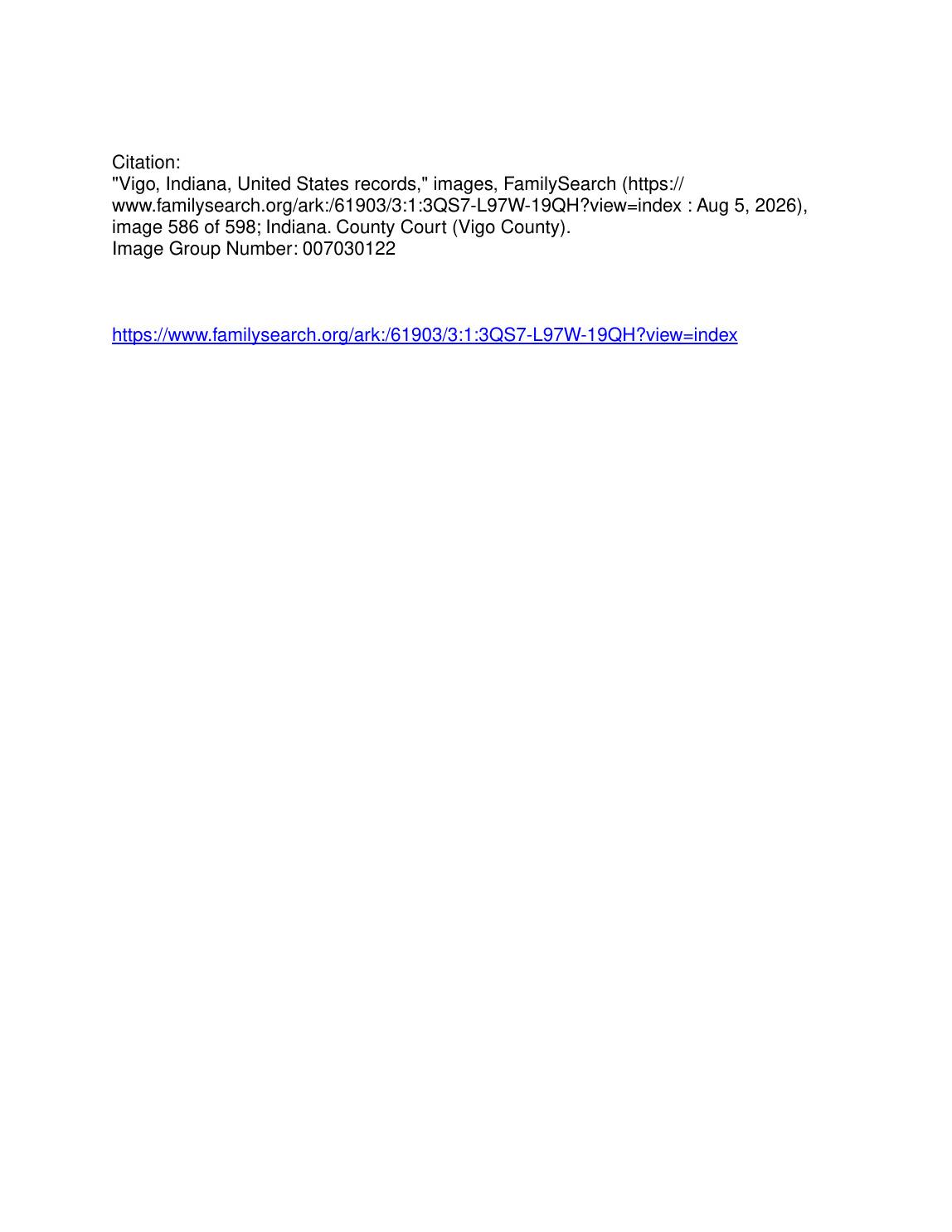 Remarriage index entry, continued
