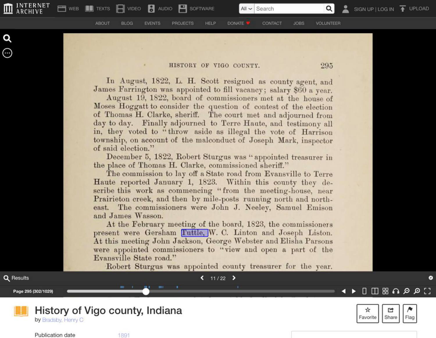 evidence derived sar 79 bradsby 1891 gersham tuttle commissioner pp288 293 295 p3