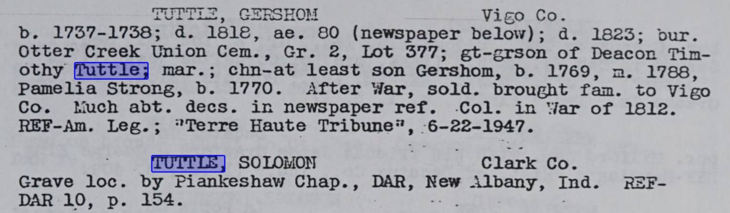 1949 reference book entry, continued