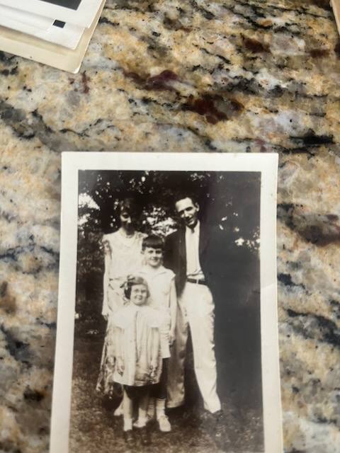 Family photograph including a young Alan Frost