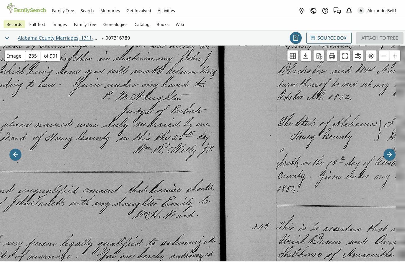 William H. Ward's consent to his daughter's marriage