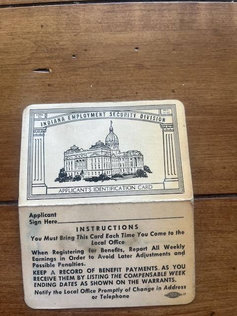 Selective Service registration certificate, 1942