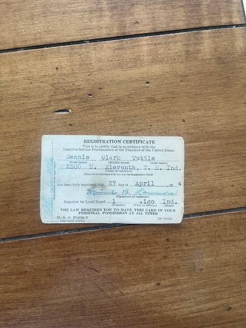 Indiana Employment Security applicant ID card